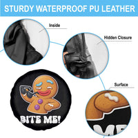 Funny Xmas Gingerbread Man Spare Tire Cover Funny Sexy Cookie Bite Me - Wonder Print Shop