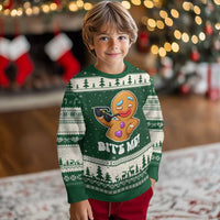 Funny Xmas Gingerbread Man Ugly Christmas Sweater Funny Sexy Cookie Bite Me - Wonder Print Shop