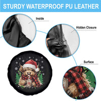 Christmas Cow Spare Tire Cover Funny Highland Cow Western Farmer Gift - Wonder Print Shop