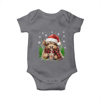 Christmas Cow Baby Onesie Funny Highland Cow Western Farmer Gift - Wonder Print Shop