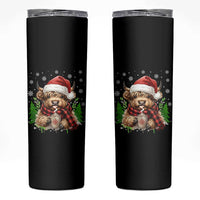 Christmas Cow Skinny Tumbler Funny Highland Cow Western Farmer Gift - Wonder Print Shop