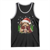 Christmas Cow Tank Top Funny Highland Cow Western Farmer Gift - Wonder Print Shop