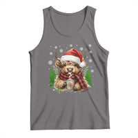Christmas Cow Tank Top Funny Highland Cow Western Farmer Gift - Wonder Print Shop