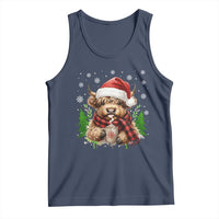 Christmas Cow Tank Top Funny Highland Cow Western Farmer Gift - Wonder Print Shop