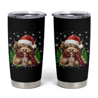Christmas Cow Tumbler Cup Funny Highland Cow Western Farmer Gift - Wonder Print Shop