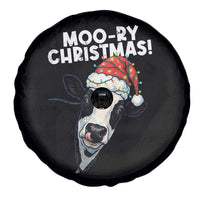 Christmas Cow Spare Tire Cover Funny Moo Ry Christmas Farmer Gift - Wonder Print Shop
