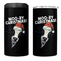 Christmas Cow 4 in 1 Can Cooler Tumbler Funny Moo Ry Christmas Farmer Gift - Wonder Print Shop