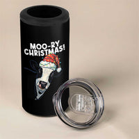 Christmas Cow 4 in 1 Can Cooler Tumbler Funny Moo Ry Christmas Farmer Gift - Wonder Print Shop