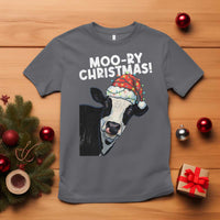 Christmas Cow T Shirt Funny Moo Ry Christmas Farmer Gift - Wonder Print Shop