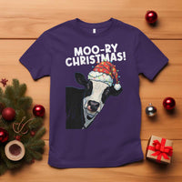 Christmas Cow T Shirt Funny Moo Ry Christmas Farmer Gift - Wonder Print Shop