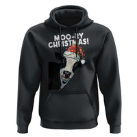Christmas Cow Hoodie Funny Moo Ry Christmas Farmer Gift - Wonder Print Shop