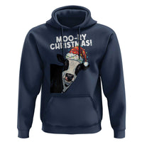 Christmas Cow Hoodie Funny Moo Ry Christmas Farmer Gift - Wonder Print Shop