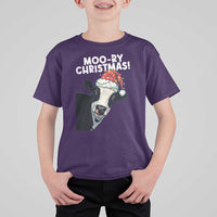 Christmas Cow T Shirt For Kid Funny Moo Ry Christmas Farmer Gift - Wonder Print Shop
