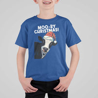 Christmas Cow T Shirt For Kid Funny Moo Ry Christmas Farmer Gift - Wonder Print Shop