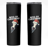 Christmas Cow Skinny Tumbler Funny Moo Ry Christmas Farmer Gift - Wonder Print Shop