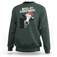 Christmas Cow Sweatshirt Funny Moo Ry Christmas Farmer Gift - Wonder Print Shop