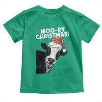 Christmas Cow Toddler T Shirt Funny Moo Ry Christmas Farmer Gift - Wonder Print Shop