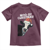 Christmas Cow Toddler T Shirt Funny Moo Ry Christmas Farmer Gift - Wonder Print Shop