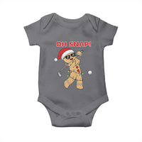 Oh Snap Gingerbreadman Golfer Baby Onesie Funny Golf Christmas Golfing Pajamas - Wonder Print Shop