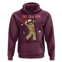 Oh Snap Gingerbreadman Golfer Hoodie Funny Golf Christmas Golfing Pajamas - Wonder Print Shop