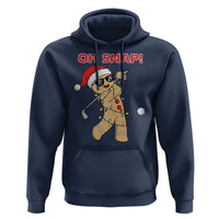 Oh Snap Gingerbreadman Golfer Hoodie Funny Golf Christmas Golfing Pajamas - Wonder Print Shop