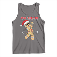 Oh Snap Gingerbreadman Golfer Tank Top Funny Golf Christmas Golfing Pajamas - Wonder Print Shop