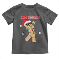 Oh Snap Gingerbreadman Golfer Toddler T Shirt Funny Golf Christmas Golfing Pajamas - Wonder Print Shop