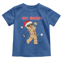 Oh Snap Gingerbreadman Golfer Toddler T Shirt Funny Golf Christmas Golfing Pajamas - Wonder Print Shop