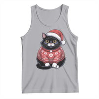 Christmas Black Cat Tank Top Catmas Gift For New Year - Wonder Print Shop