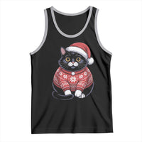 Christmas Black Cat Tank Top Catmas Gift For New Year - Wonder Print Shop