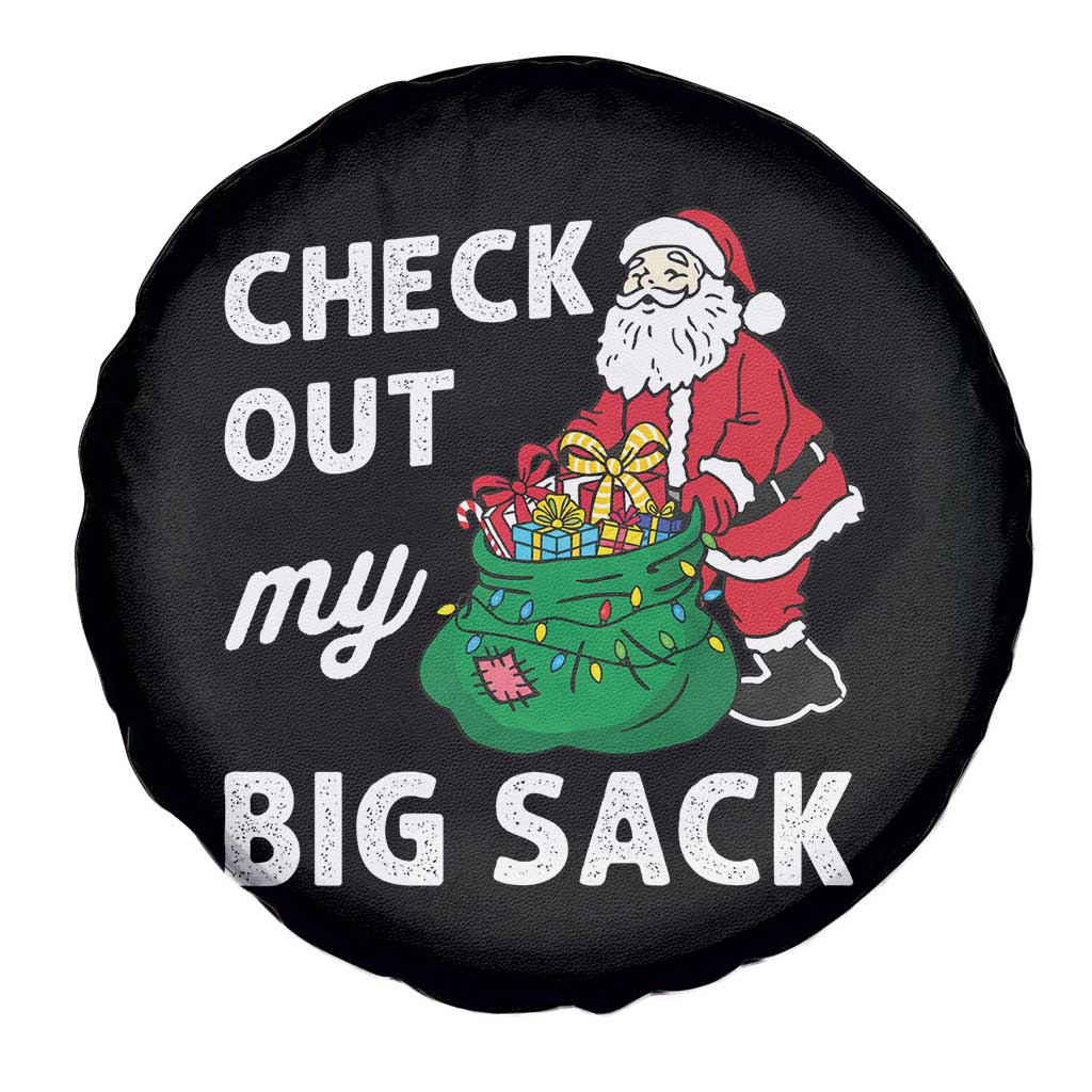 Retro Funny Santa Spare Tire Cover Christmas Joke Check Out My Big Sack - Wonder Print Shop