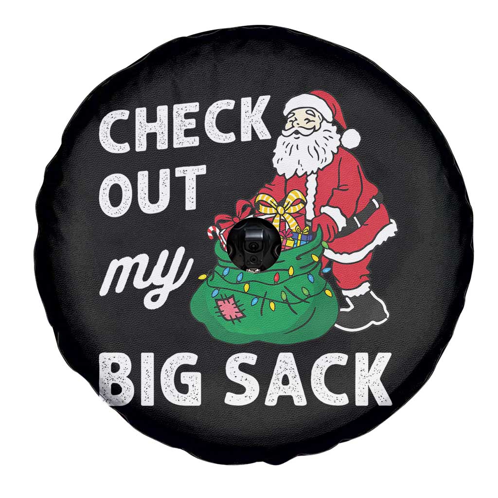 Retro Funny Santa Spare Tire Cover Christmas Joke Check Out My Big Sack - Wonder Print Shop