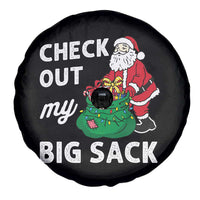 Retro Funny Santa Spare Tire Cover Christmas Joke Check Out My Big Sack - Wonder Print Shop