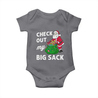 Retro Funny Santa Baby Onesie Christmas Joke Check Out My Big Sack - Wonder Print Shop