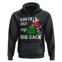 Retro Funny Santa Hoodie Christmas Joke Check Out My Big Sack - Wonder Print Shop
