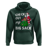 Retro Funny Santa Hoodie Christmas Joke Check Out My Big Sack - Wonder Print Shop