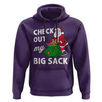 Retro Funny Santa Hoodie Christmas Joke Check Out My Big Sack - Wonder Print Shop