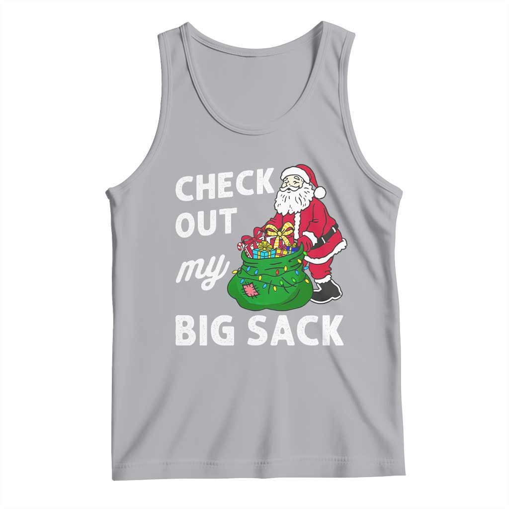 Retro Funny Santa Tank Top Christmas Joke Check Out My Big Sack - Wonder Print Shop