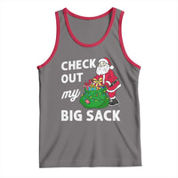 Retro Funny Santa Tank Top Christmas Joke Check Out My Big Sack - Wonder Print Shop