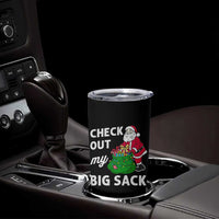 Retro Funny Santa Tumbler Cup Christmas Joke Check Out My Big Sack - Wonder Print Shop