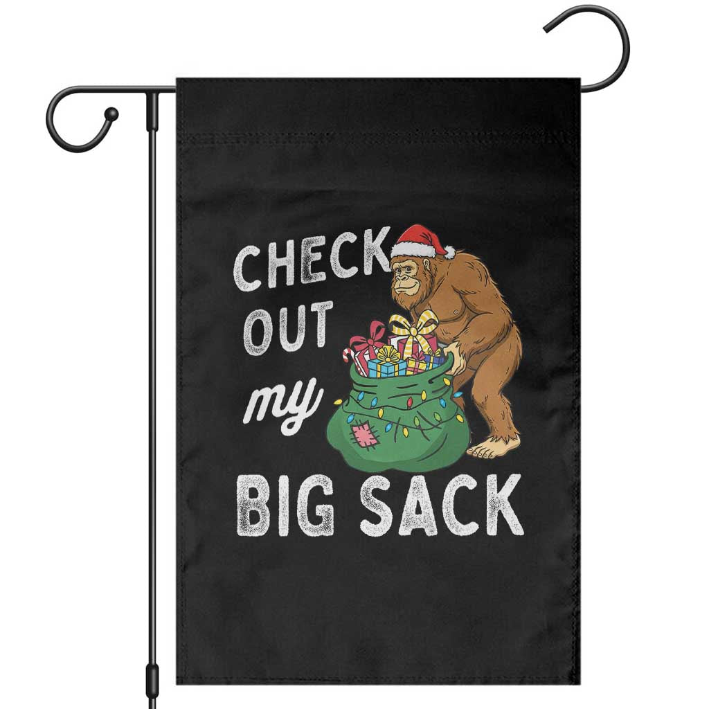 Santa Bigfoot Christmas Garden Flag Funny Sasquatch Xmas Joke - Wonder Print Shop