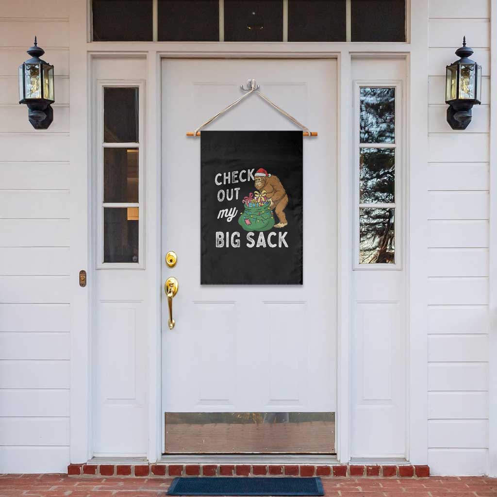 Santa Bigfoot Christmas Garden Flag Funny Sasquatch Xmas Joke - Wonder Print Shop