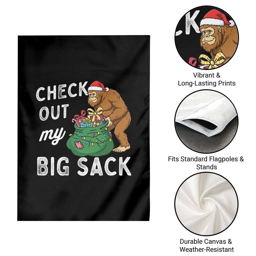 Santa Bigfoot Christmas Garden Flag Funny Sasquatch Xmas Joke - Wonder Print Shop