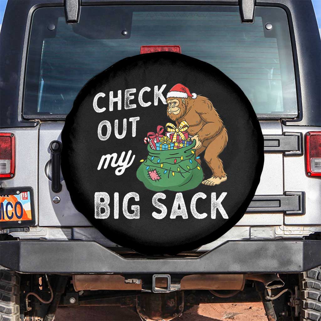 Santa Bigfoot Christmas Spare Tire Cover Funny Sasquatch Xmas Joke - Wonder Print Shop