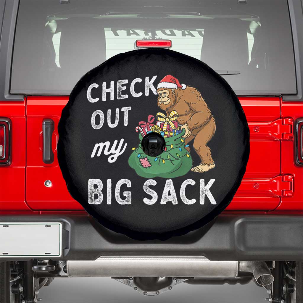 Santa Bigfoot Christmas Spare Tire Cover Funny Sasquatch Xmas Joke - Wonder Print Shop