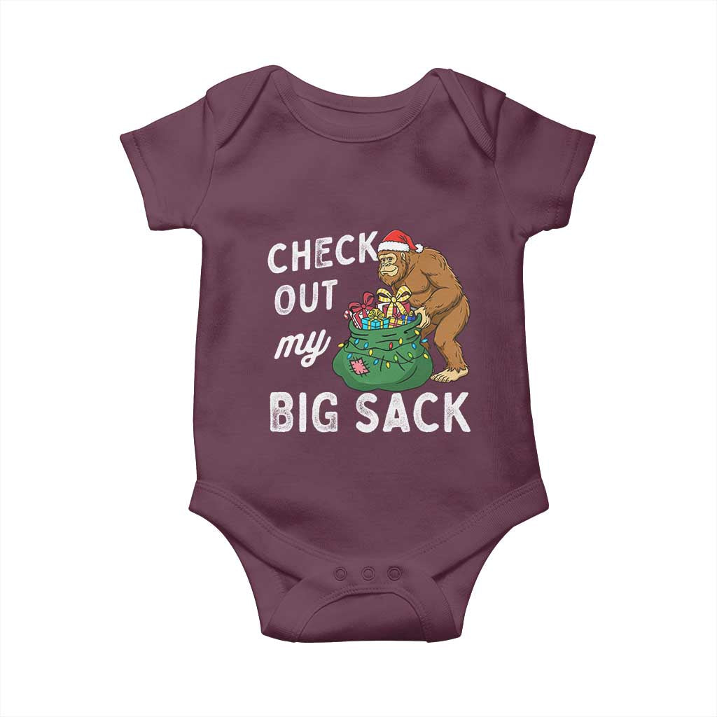 Santa Bigfoot Christmas Baby Onesie Funny Sasquatch Xmas Joke - Wonder Print Shop