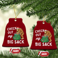 Santa Bigfoot Christmas Ceramic Ornament Funny Sasquatch Xmas Joke - Wonder Print Shop