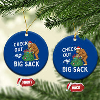 Santa Bigfoot Christmas Ceramic Ornament Funny Sasquatch Xmas Joke - Wonder Print Shop