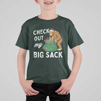 Santa Bigfoot Christmas T Shirt For Kid Funny Sasquatch Xmas Joke - Wonder Print Shop