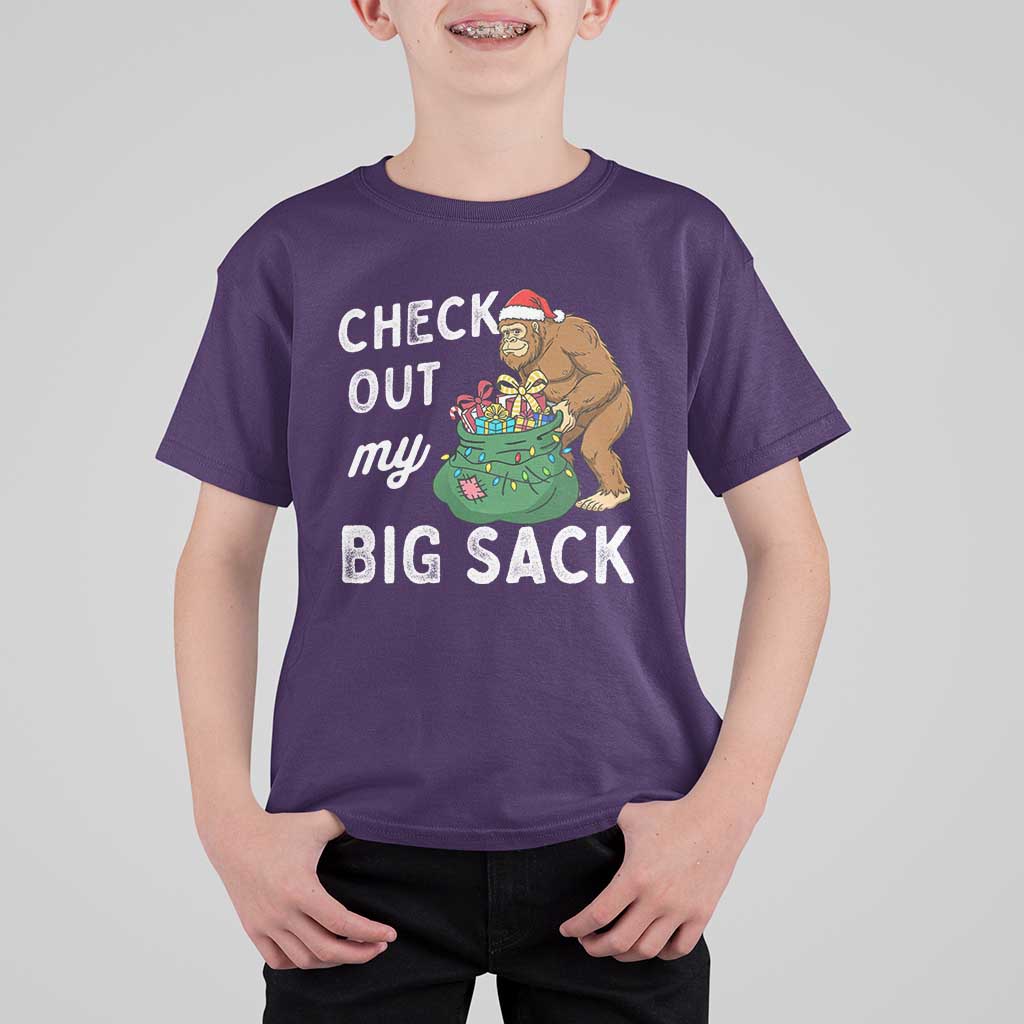Santa Bigfoot Christmas T Shirt For Kid Funny Sasquatch Xmas Joke - Wonder Print Shop